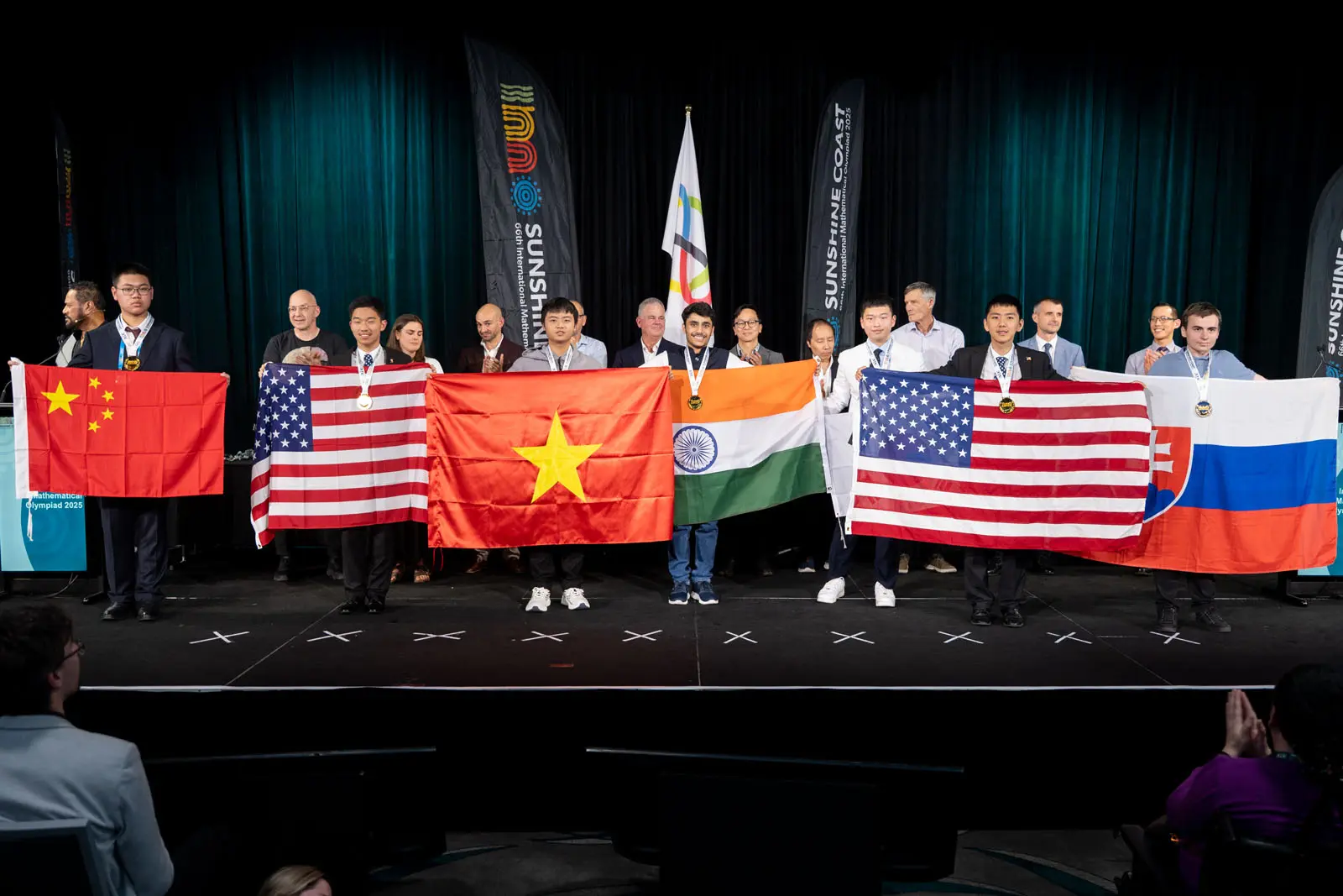 Gold medallists at IMO 2025 in Sunshine Coast, Australia
